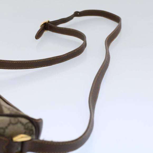 GUCCI GG Canvas Web Sherry Line Shoulder Bag Beige Red 89 02 032 Auth yk8711 - Picture 8 of 16